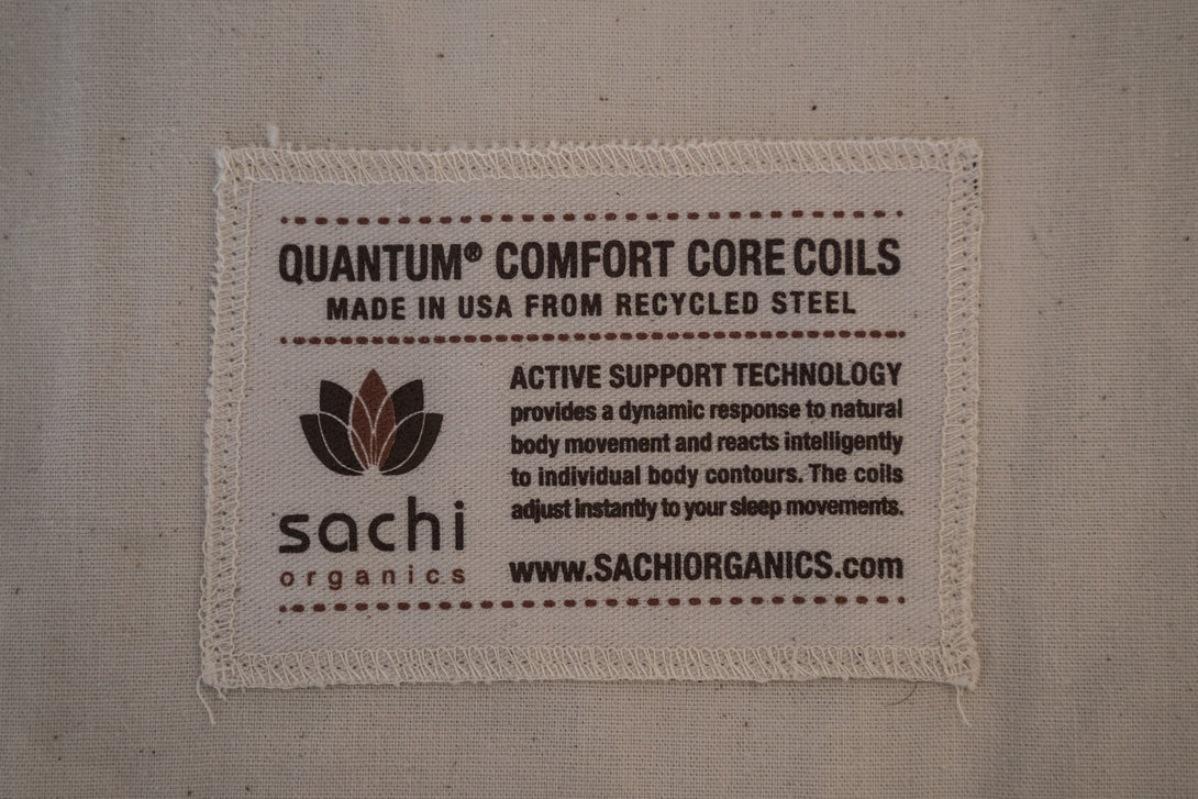 Latex & Comfort Coil Mattress - Sachi Organics 