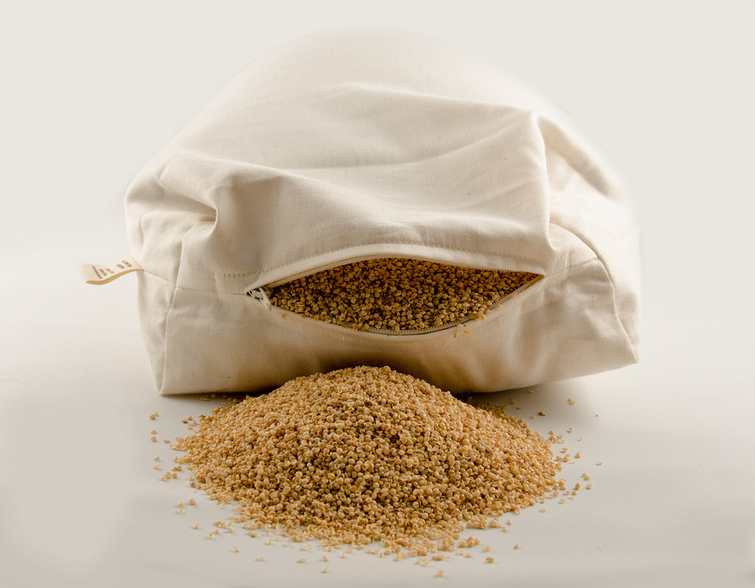 Shambho Pillow: Natural Wool & Millet - Sachi Organics 