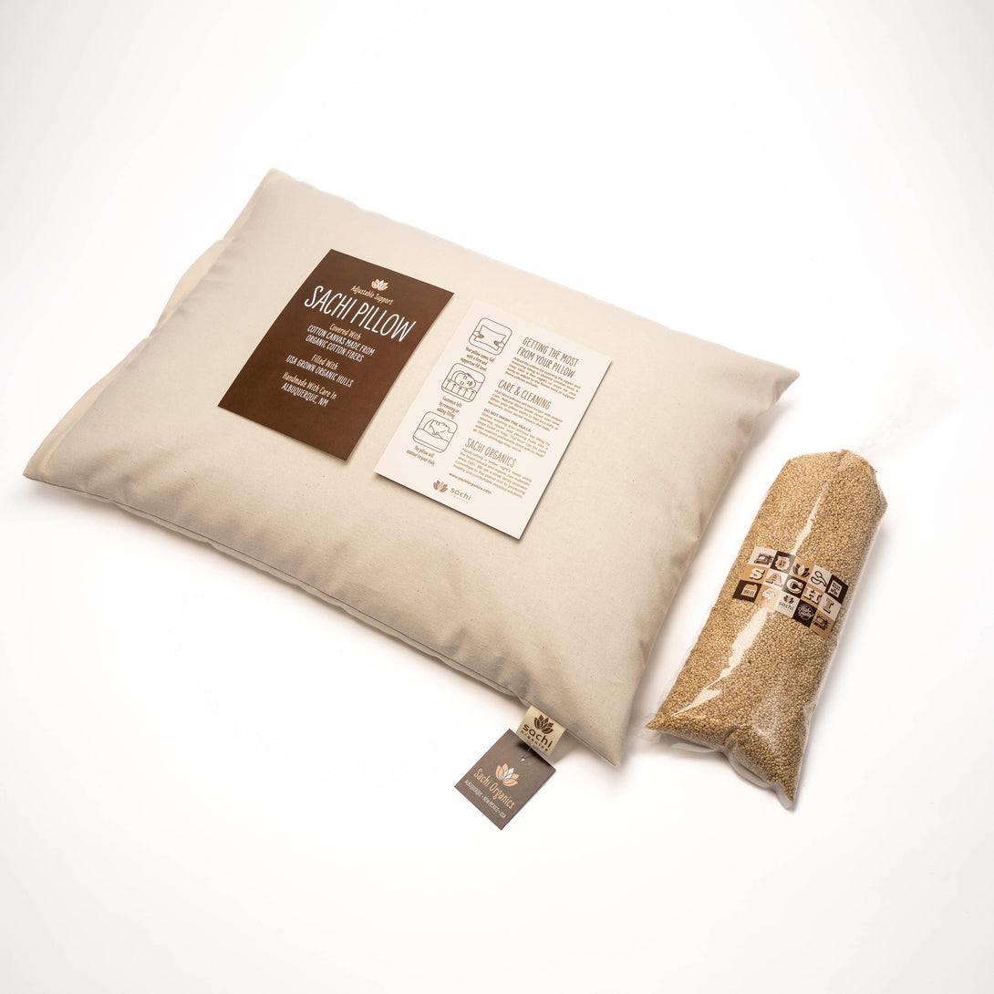 Japanese Size Millet Pillow - Sachi Organics 