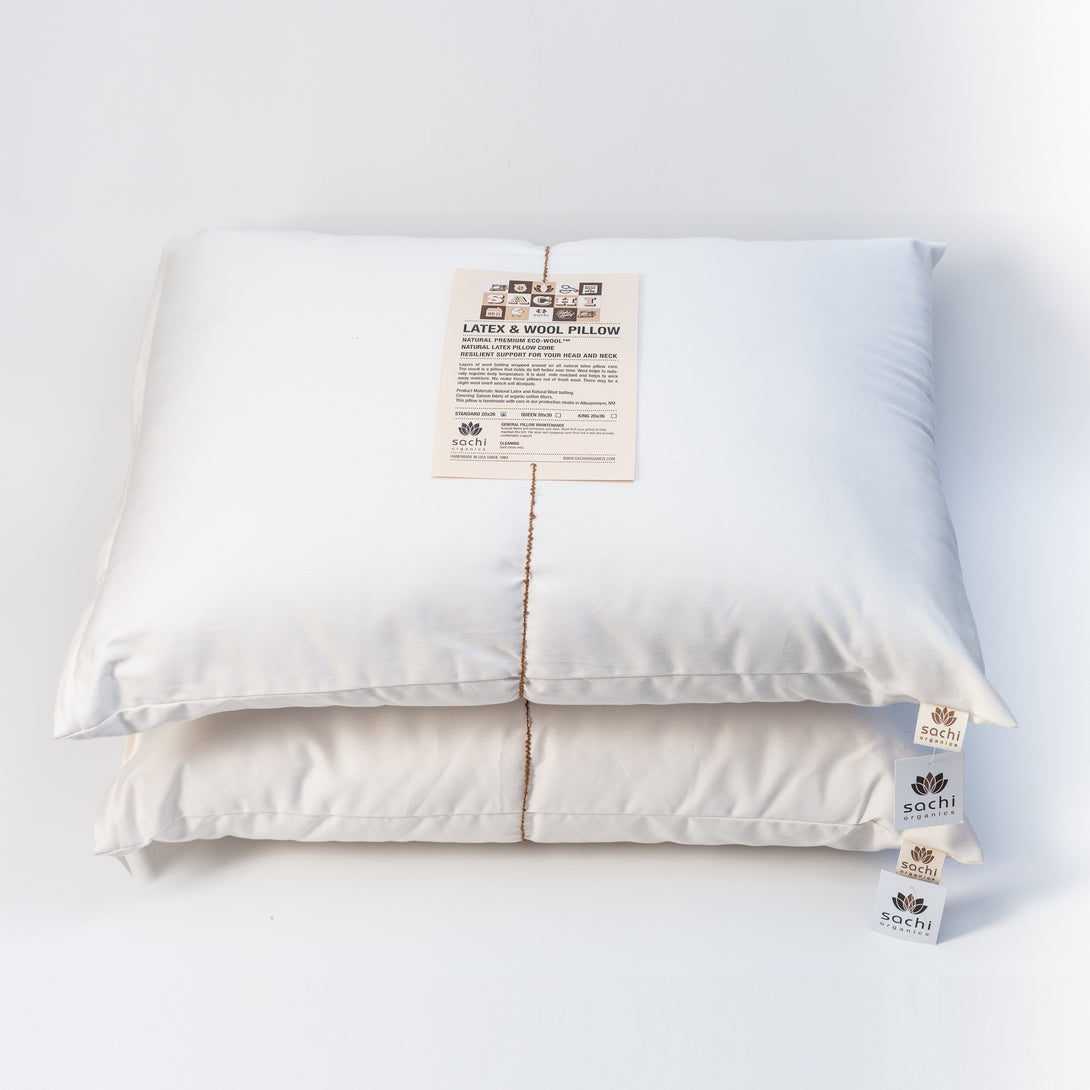 Latex & Wool Pillow - Sachi Organics 