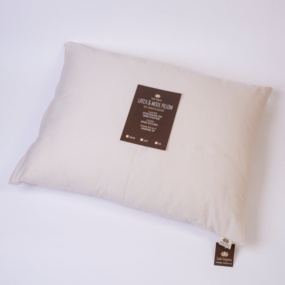 Latex & Wool Pillow - Sachi Organics 