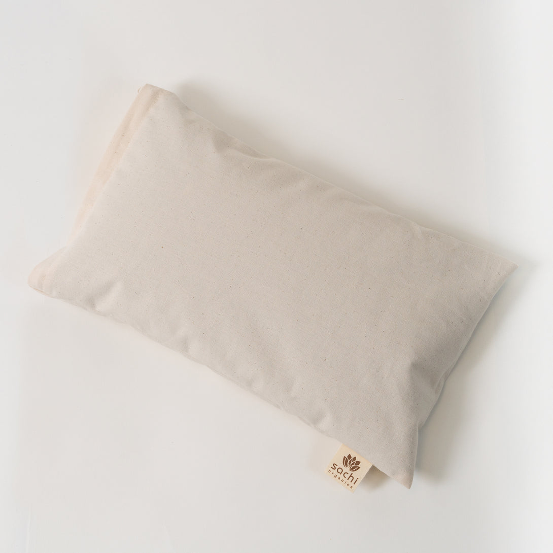 organic buckwheat hull pillow